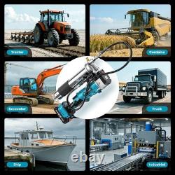Kit de pistolet à graisse électrique 2-en-1 12 000 PSI, 5,3 oz/min à haut débit, sans fil Desi