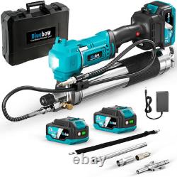 Kit de pistolet à graisse électrique sans fil 21 V, 12 000 PSI haute pression, 7,05 oz/min, Var