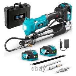 Kit de pistolet à graisse électrique sans fil 21 V 12 000 PSI haute pression, 7,05 oz/min, Var