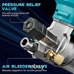 Kit de pistolet à graisse électrique sans fil 21 V, 12 000 PSI haute pression, 7,05 oz/min, Var