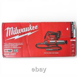 Kit de pistolet à graisse sans fil Milwaukee 2646-21CT M18 à 2 vitesses avec (1) batterie/chargeur de 3Ah