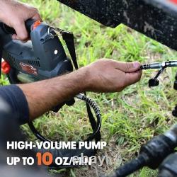 Kit de pistolet à graisse sans fil compatible avec la batterie Dewalt 20V MAX, 10000 PSI 5 vitesses