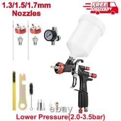 Kit de pistolet à peinture AEROPRO LVLP avec buses de 1.3/1.5/1.7mm pour la maison, les meubles, A610 Kit de pistolet à peinture AEROPRO LVLP avec buses de 1.3/1.5/1.7mm pour la maison, les meubles, A610