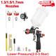 Kit De Pistolet &agrave; Peinture Aeropro Lvlp Avec Buses De 1.3/1.5/1.7mm Pour La Maison, Les Meubles, A610