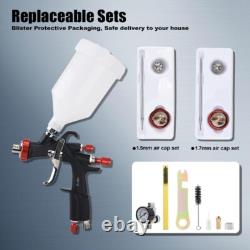 Kit de pistolet à peinture AEROPRO LVLP avec buses de 1.3/1.5/1.7mm pour la maison, les meubles, A610