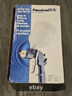Kit de pistolet à peinture Devilbiss FLG-654 Finishline HVLP à solvant avec buses de 1.3, 1.5, 1.8