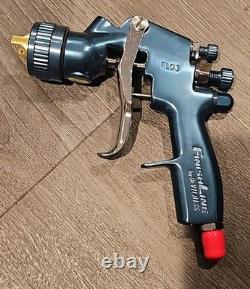 Kit de pistolet à peinture Devilbiss FLG-654 Finishline HVLP à solvant avec buses de 1.3, 1.5, 1.8