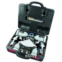Kit de pistolet à peinture Husky HVLP avec alimentation par gravité, ensembles de récipients de 600cc et 120cc