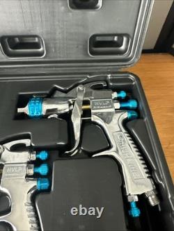 Kit de pistolet à peinture auto DeVilbiss StartingLine 802141 HVLP à alimentation par gravité