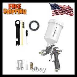 Kit de pistolet à peinture pneumatique InoKraft D1 LVLP avec buse de 1,3 mm pour voitures et bricolage