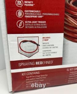 Kit de pistolet à peinture sans air Titan RX-PRO 0538022 avec tuyau et embout série ROUGE - NEUF