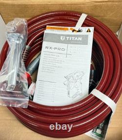 Kit de pistolet à peinture sans air Titan RX-PRO 0538022 avec tuyau et embout série ROUGE - NEUF