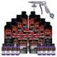 Kit De Pistolet à Pulvériser Pour Revêtement De Benne De Camion En Polyuréthane Personnalisé, Couleur Violet Vif, 2 Gallons.