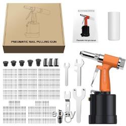Kit de pistolet à rivets pneumatique avec 500 rivets de 3/32 à 1/4, outil robuste