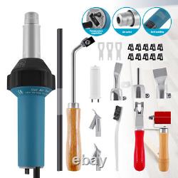 Kit de pistolet à souder en plastique à air chaud 1600W avec boîte à outils, chalumeau de chauffage PVC