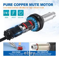 Kit de pistolet à souder en plastique à air chaud 1600W avec boîte à outils, chalumeau de chauffage PVC