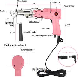 Kit de pistolet à touffeter 2 en 1 pour tapis électrique avec coupe-pile, kit de démarrage pour la fabrication de tapis aux États-Unis