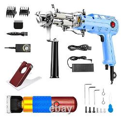 Kit de pistolet à touffeter avec coupe-tapis, pour la fabrication de tapis à boucle, avec tissu de renfort pour pistolet à touffeter