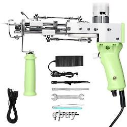 Kit de pistolet à touffeter, kit de touffetage de tapis à poil coupé/à boucle débutant 2 en 1