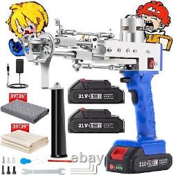 Kit de pistolet à touffeter sans fil alimenté par batterie pour la fabrication de tapis
