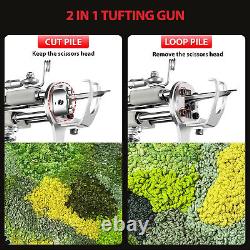 Kit de pistolet à touffeter sans fil avec coupe-tapis - Kit de démarrage de pistolet à touffeter