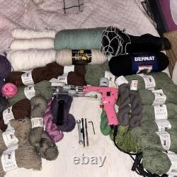 Kit de pistolet à tufter pour tapis à poils coupés et bouclés avec fil inclus, neuf