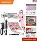 Kit De Pistolet à Tufting 2-en-1 Léger Pour Créer Des Tapis Personnalisés Sans Effort En Rose
