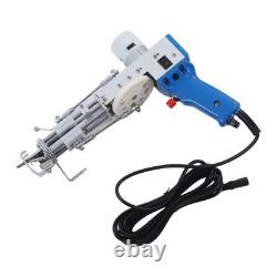 Kit de pistolet à tufting électrique en matériau ABS, pistolet à tufting bleu pour débutants en tufting de tapis