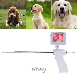 Kit de pistolet d'insémination artificielle de chien visuel avec caméra 5MP rotation à 360° écran de 3.5'