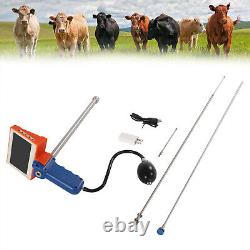 Kit de pistolet d'insémination artificielle visuelle ajustable avec écran HD pour vaches et bovins