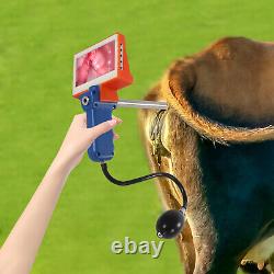 Kit de pistolet d'insémination visuelle artificielle adapté aux vaches bovines avec écran HD ajustable.
