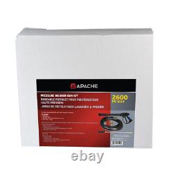 Kit de pistolet de nettoyeur haute pression Apache 2600 PSI avec tuyau de 25 pieds et buse de pulvérisation (2 pièces)