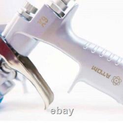 Kit de pistolet de pulvérisation professionnel à alimentation par gravité ATOMX9 HVLP Basecoat avec Gunbudd GRATUIT