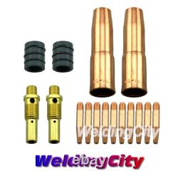 Kit de pistolet de soudage MIG. 030 pour Lincoln 200/250 Tweco n°2 embout conique-buse M6T