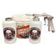 Kit De Pistolet De Sous-couche &eacute;conomique Standard Amber Pb Blaster (2 Bouteilles De Quart)
