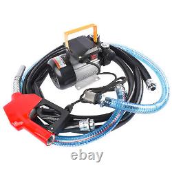 Kit de pistolet de transfert de carburant AC, 16 GPM, 110 V 60 Hz, 550 Watts, auto-amorçant
