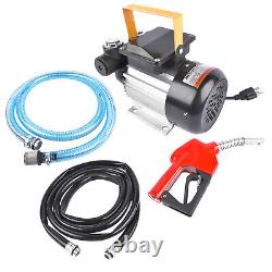 Kit de pistolet de transfert de carburant AC, 16 GPM, 110 V 60 Hz, 550 Watts, auto-amorçant