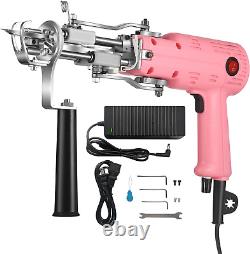Kit de pistolet de tuftage de tapis 2 en 1 Électrique Coupe-tapis Kit de démarrage de pistolet de tapis à poil coupé US Pour la fabrication de tapis