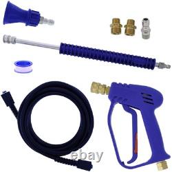 Kit de pistolet et de tuyau de nettoyeur haute pression en laiton essentiel avec adaptateurs M22 18 ext