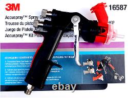 Kit de pistolet pulvérisateur 3M 16587 Accuspray HGP avec têtes de 1,8 mm et 2,0 mm et contrôle de la valve d'air