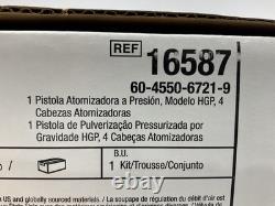 Kit de pistolet pulvérisateur 3M 16587 Accuspray HGP avec têtes de 1,8 mm et 2,0 mm et contrôle de la valve d'air