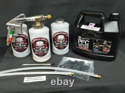 Kit de pistolet pulvérisateur de sous-couche PFC Amber Gallon 3 bouteilles blanches 2 baguettes fabriqué en ITALIE