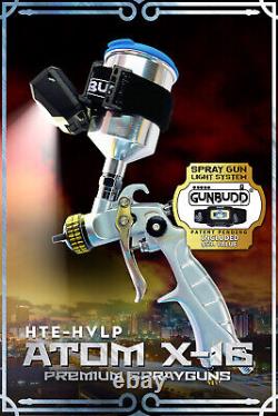 Kit de pistolet pulvérisateur mini Atom X16 HVLP pour peinture de voiture avec Gunbudd Light GRATUIT