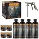 Kit De Revêtement De Lit Rintek Black 1 Gal 4 Revêtements 4 Durcisseurs + Pistolet De Pulvérisation 31 Mélange