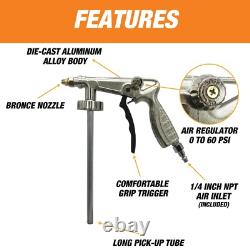 Kit de revêtement de lit Rintek Black 1 Gal 4 revêtements 4 durcisseurs + pistolet de pulvérisation 31 mélange