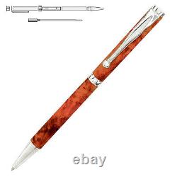 Kit de stylo slimline en or, en métal de pistolet, en rhodium et en chrome pour tournage sur bois, expédition rapide