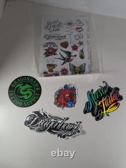 Kit de tatouage Mast Tattoo Fold2 avec pistolet sans fil, aiguilles pro de 7 longueurs QP-047 scellées
