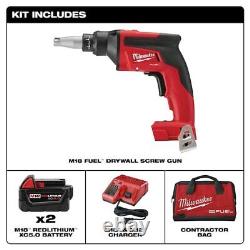 Kit de visseuse à plaques de plâtre M18 Fuel Milwaukee Tool 2866-22
