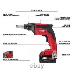 Kit de visseuse à plaques de plâtre M18 Fuel Milwaukee Tool 2866-22
