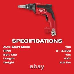 Kit de visseuse à plaques de plâtre M18 Fuel Milwaukee Tool 2866-22